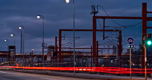 Gadebelysning på Ivar Huitfeldtsvej