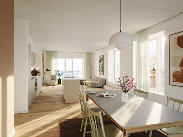 Lejlighed i Tovværket - visualisering