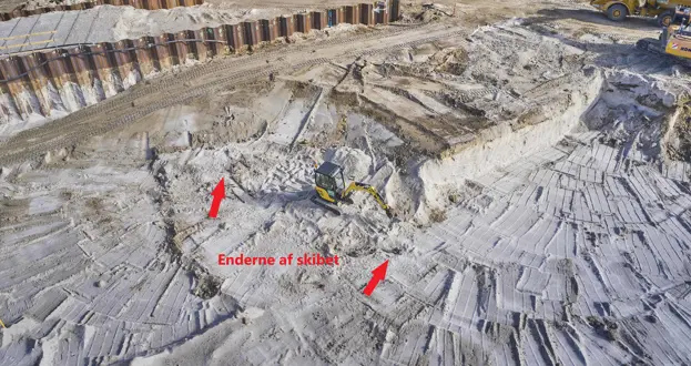 Skibsvrag med markeringer Web