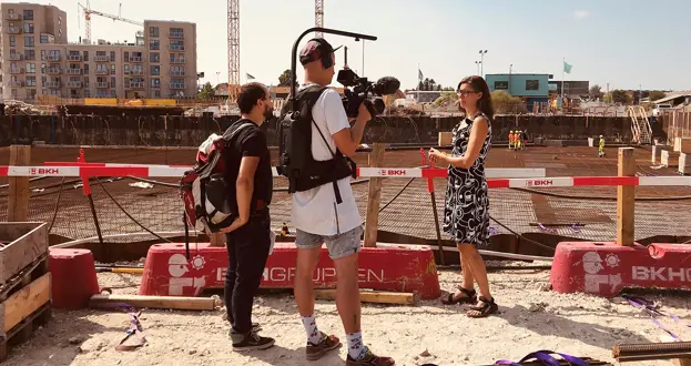 Optagelser Med TV Lorry