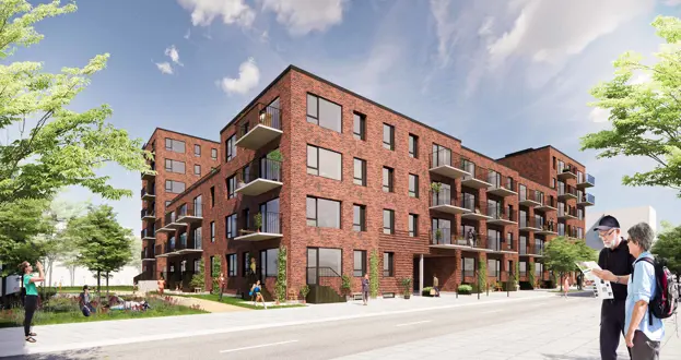 KPC’s byggeri set fra Søndre Molevej