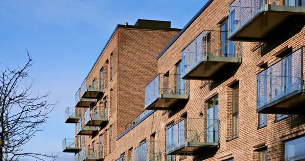 Blåklokken Facader med altaner