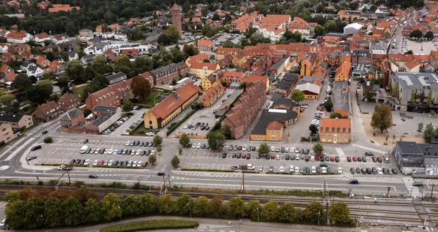 Ivar Huitfeldtsvej og bymidten