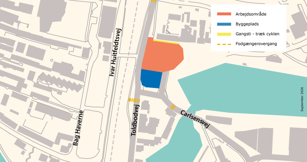 Ledningsomlægninger på Havnen