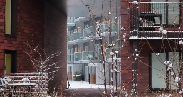 Kystengen og Engparken i vinterdragt