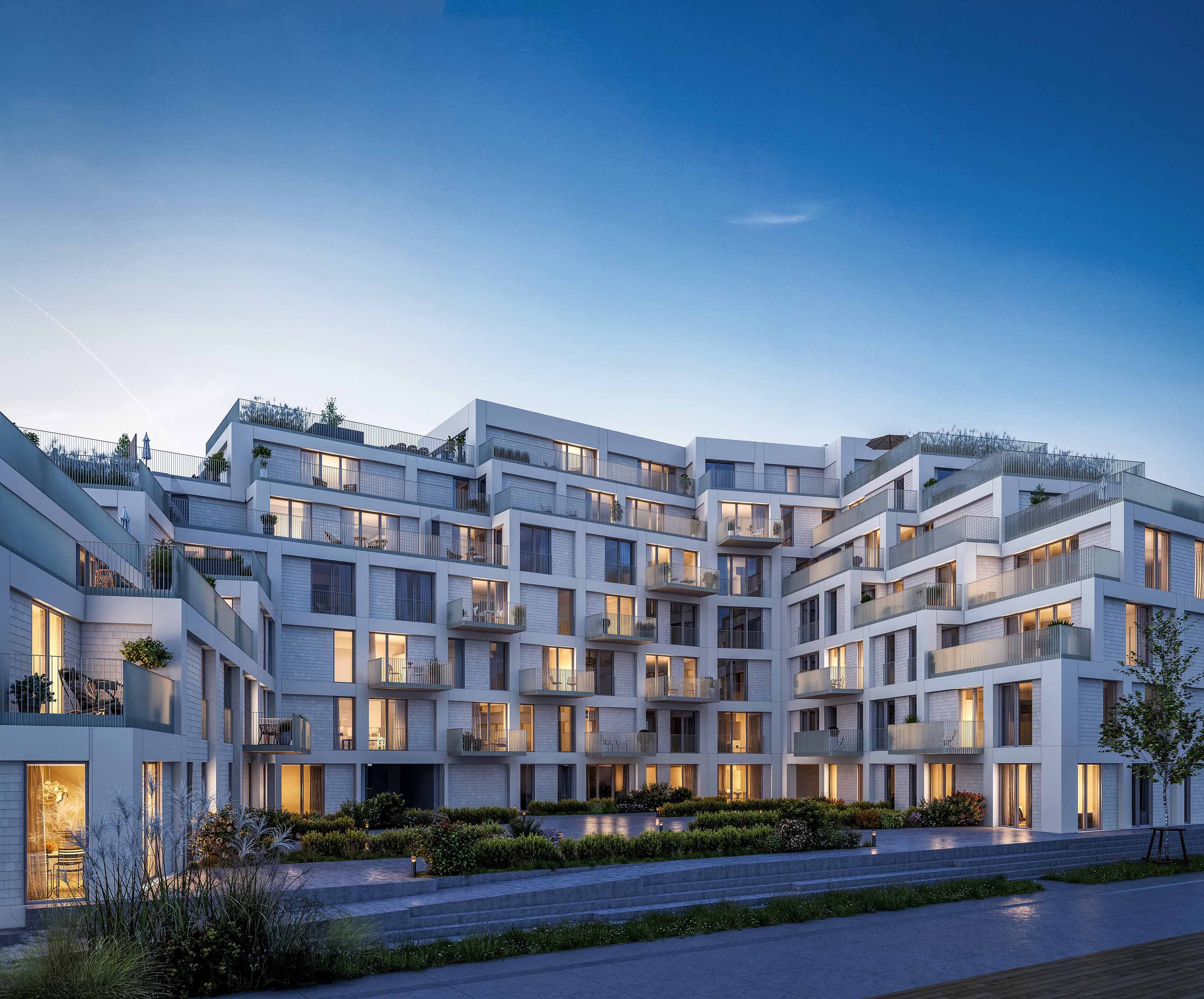 Strandterr. Skumring