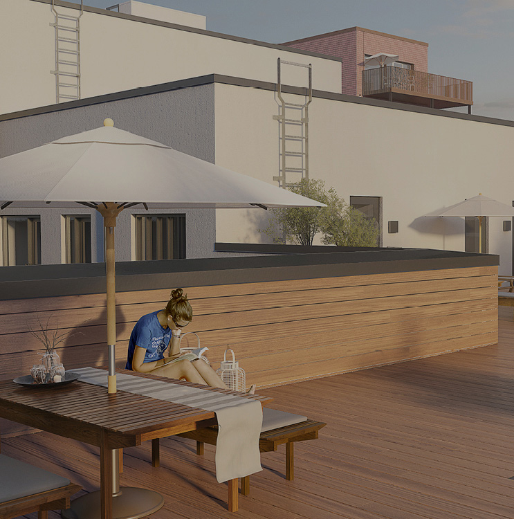Enggården Tagterrasse