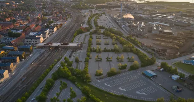 Dronefoto Collstropgrunden